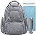 Swish Baby Diaper Bag Backpack w/Insulated Pockets and Stroller Strap - Large Waterproof Multi-Function Travel Organizer - Changing Pad, Bottle Holder and Pacifier Clip Included
