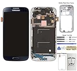 Display Touch Screen (AMOLED) Digitizer Assembly with Frame for Samsung Galaxy S4 (SIV) SGH- I337 (AT&T)/SGH-M919 (T-Mobile)(for SAMSUNG Mobile Phone Repair Part Replacement) (Black Mist)