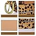 JIEDE Leopard Print Belt for Women Genuine Leather Waist Belts for Jeans