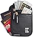 Zero Grid Neck Wallet w/RFID Blocking- Concealed Travel Pouch & Passport Holder (Shadow) primary