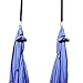 HI SUYI Anti-Gravity Aerial Yoga Hammock Swing – Six Handles Sling Pilates Set Kit Include Steel Carabiners Extension Straps No Ceiling Hanging Mount for Home & Gym Fitness