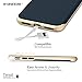 iPhone 7 Case, (Blue Gold) SaharaCase Trend Protective Kit Bundle with [ZeroDamage Tempered Glass Screen Protector] Rugged Protection Anti-Slip Grip [Shockproof Bumper] Slim Fit - Navy