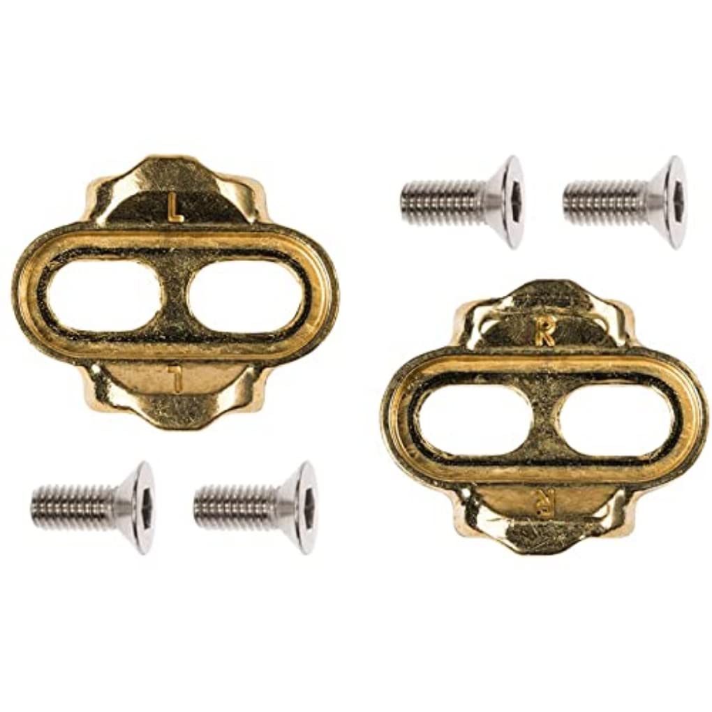 Crankbrothers Pedal Cleat Kit, MTB, Brass, Gold