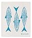 Swedish Dishcloth, Set of 4 (HL) Blue & Turquoise