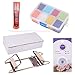 PH PandaHall Bead Loom Kit - About 1600pcs 8 Color 12/0 Glass Seed Beads, Steel Scissors, Knitting Needle, Threads for Necklace Bracelet Jewelry DIY Making