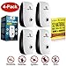 Ultrasonic Pest Repeller (Set of 4). Plug-In Pest Control Mice repellent Rodent repellent Rats repellent Roaches repellent Mosquito repellent Mouse repellent Pest repellent. Free pest repeller book