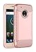 Moto G5 Plus Case,Moto G5 Plus Case Rose Gold,SLMY[Shock Absorption]Slim Fit Heavy Duty Drop Protection Hybrid Armor Defender Protective Case Cover for Motorola Moto G Plus (5th Generation)-Rose Gold