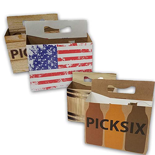 150ct Six Pack Beer Bottle Holder Variety Pack Sturdy Cardboard