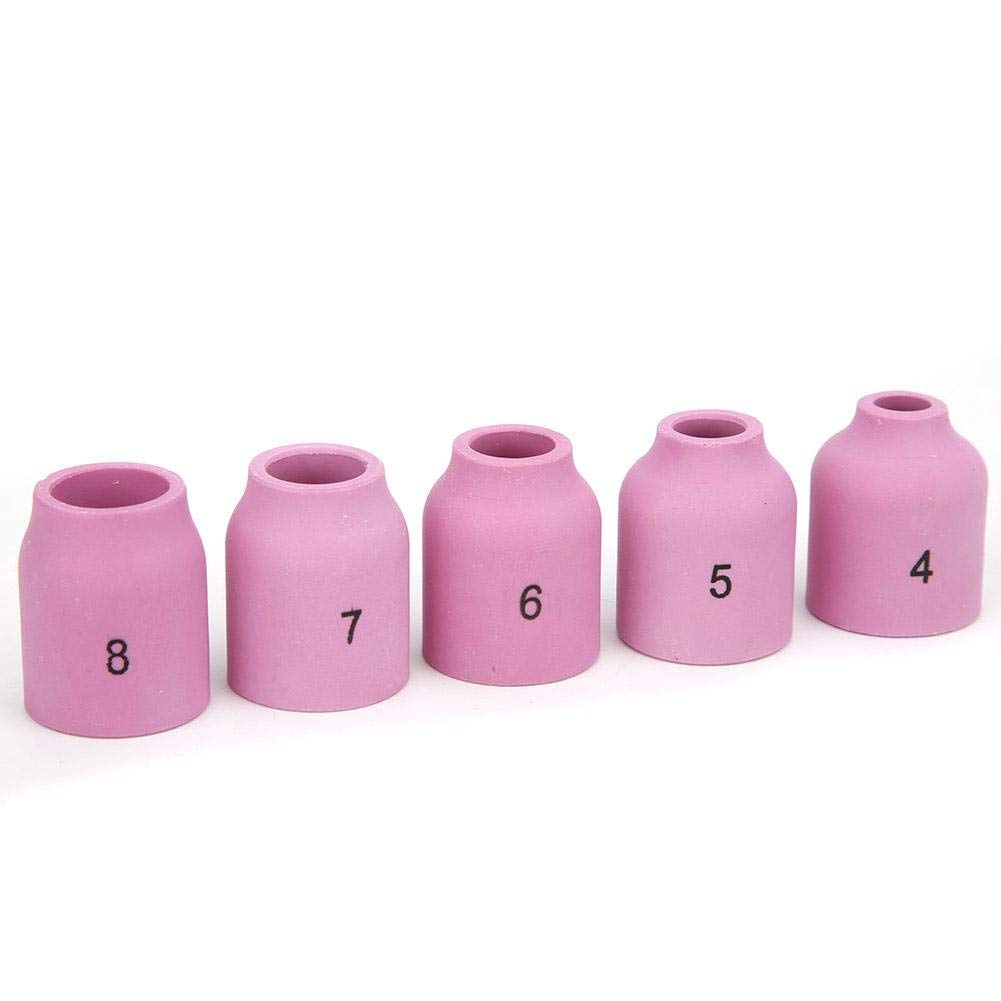 31PCS TIG Welding Torch Kit with Assorted Size Gas Lens Collet Body 6# 7# 8# 10# 12# Ceramic Nozzle Glass Cup for TIG Welding Projects - Image 4