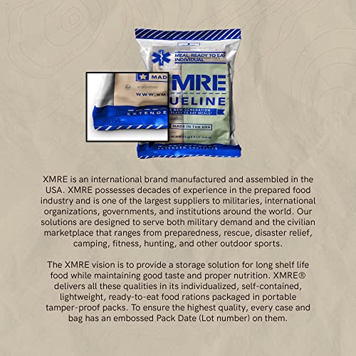 XMRE Blue Line MRE Meals Military 2022 Bulk Military Grade MREs For Survival Kits