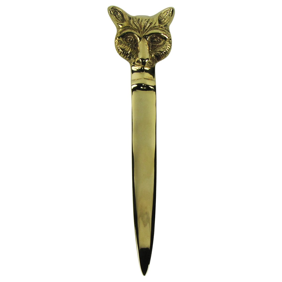 TreasureGurus Heavy Solid Brass Fox Head Letter Opener,LO-Fox
