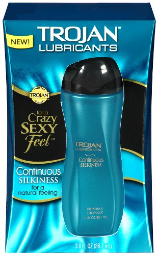 Trojan Continuous Silkiness Lubricant 3 Oz Pack Of 3