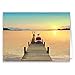 Dock Sunset Christmas Card - 18 Boxed Cards and Envelopes