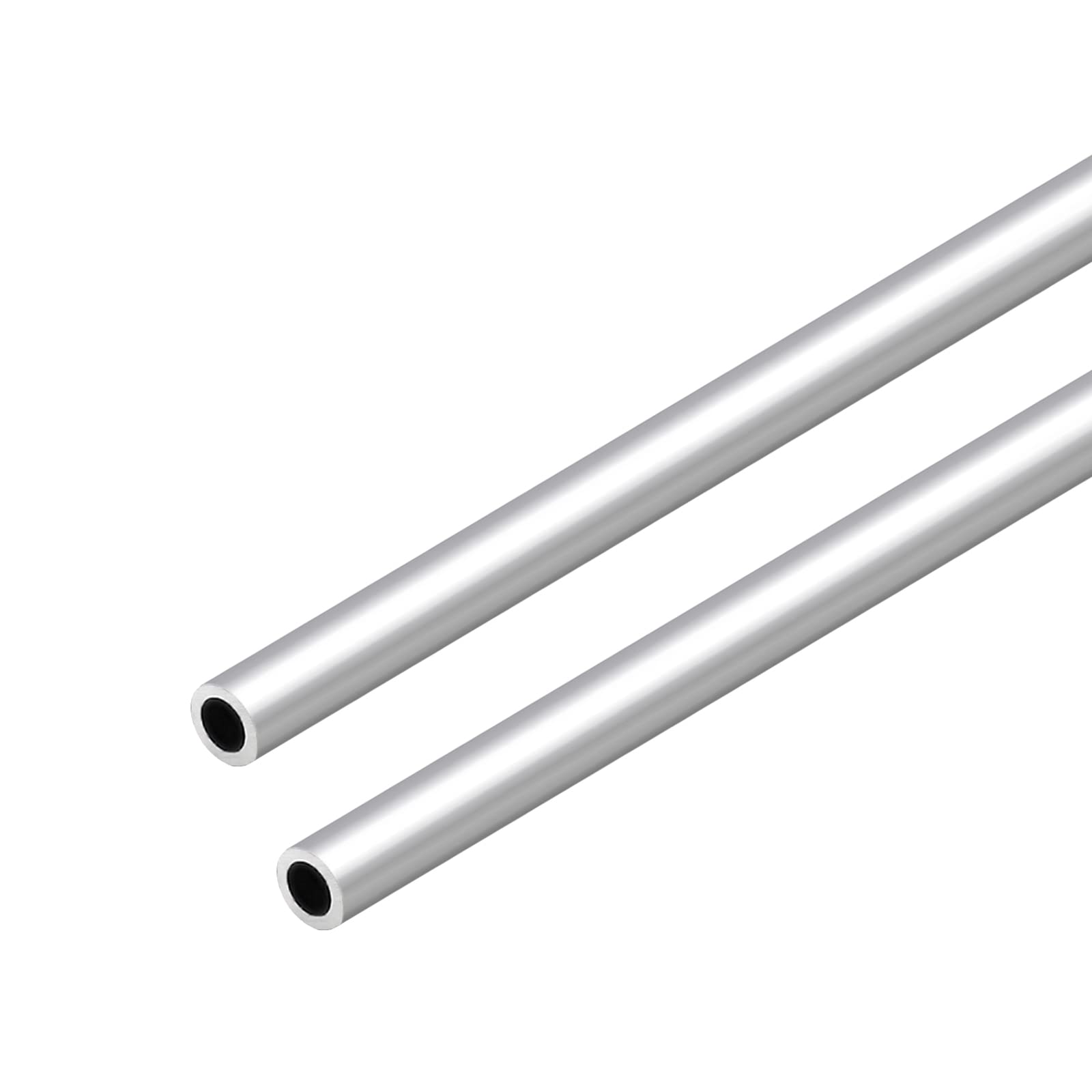 VictorsHome 6063 Aluminum Round Tube, 13mm OD 2mm Wall Thickness 300mm Length Metal Seamless Straight Tubing for DIY Crafts Model 2pcs