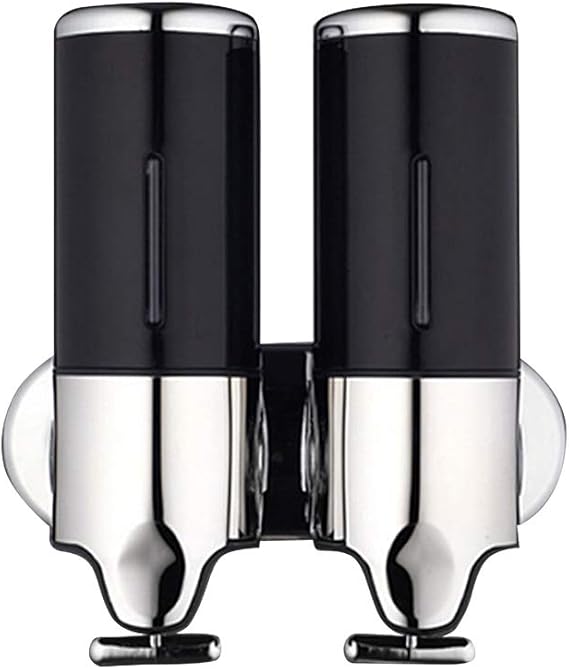 Decdeal Seifenspender Wandbefestigung Badezimmer Doppelflasche