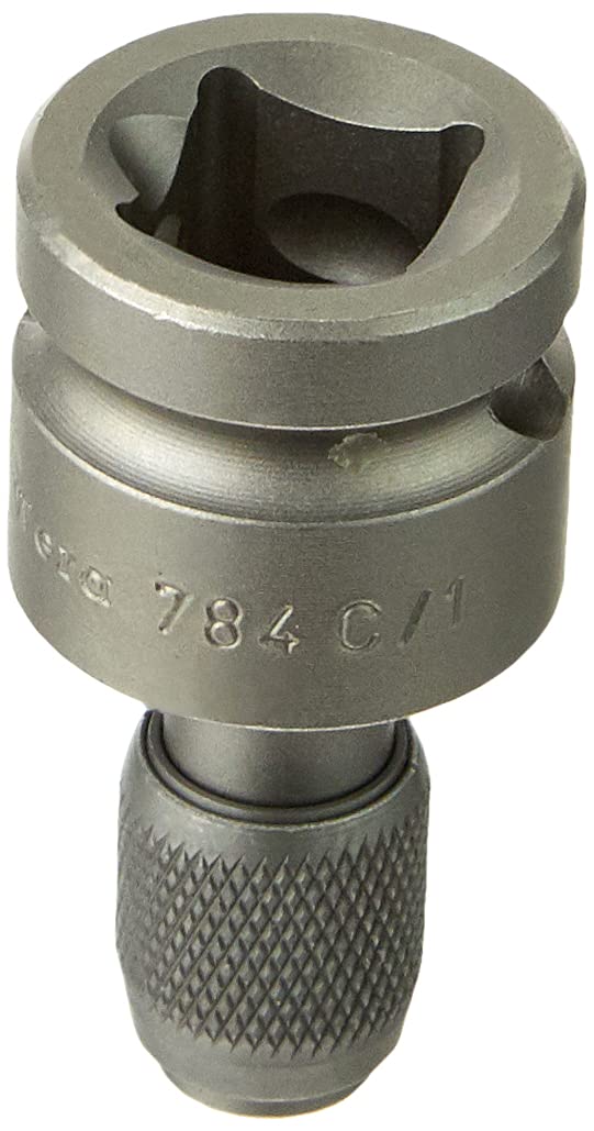 Wera 05042760001 1/4 x 50 mm 784 C 1/2-Inch - C/1 784 C Adaptor with Quick Release Chuck - Silver