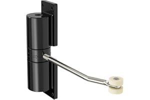 AISENDER Automatic Door Closer Quiet and Safety Spring Door Closer, Adjustable Tension Door Closers for Home and Easy Install Door Spring for Self-Closing, Perfect for Home Use(Black)