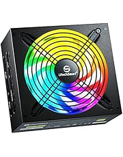 Power Supply, UtechSmart 850W Fully Modular 80 Plus Gold Certified PSU 850 PC RGB Power Supply with 140mm Fan ATX PSU RGB Lights Memory&Vairous Color Mode
