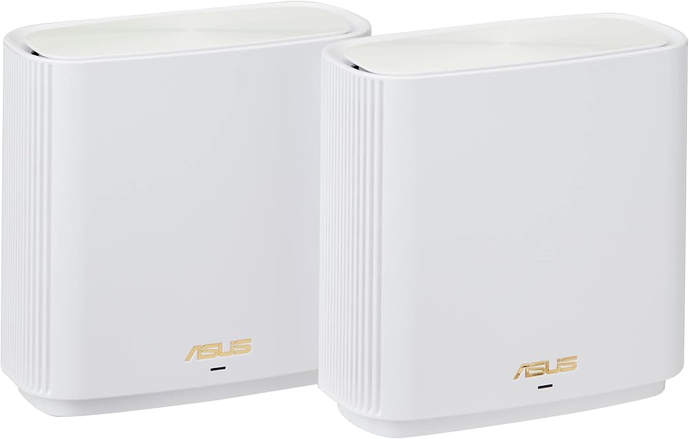 ASUS ZenWiFi AX XT8 White Mesh WiFi 6 System Router 2 Pack