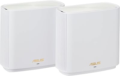 ASUS ZenWiFi AX XT8 White Mesh WiFi 6 System Router 2 Pack