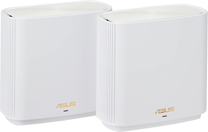 ASUS ZenWiFi AX XT8 White Mesh WiFi 6 System Router 2 Pack