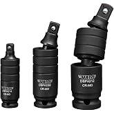 VIM Tools 3 Piece Impact Dual Swivel Pinless Adapter Set