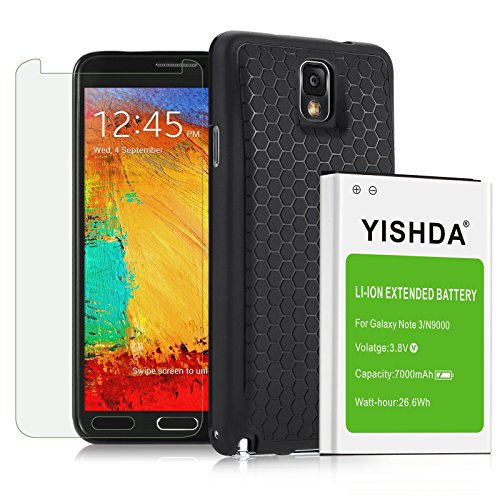 YISHDA Note 3 Extended Battery | 7000mAh Extended Battery for Samsung Galaxy Note 3 N9000 N9005 N900