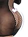 FasiCat Fishnet Lingerie Sexy Mini Half Sleeves Dress Womens Chemise Novelty Babydoll Black