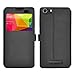 KuGi BLU Advance 5.0 case - BW Style Ultra-Thin PU Leather Case for BLU Advance 5.0 Smartphone. (Black)