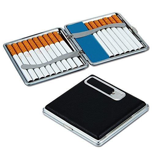 Padgene Cigarettes Case Box USB Lighter Electronic Flameless Windproof Built-in Lighters Box Holder