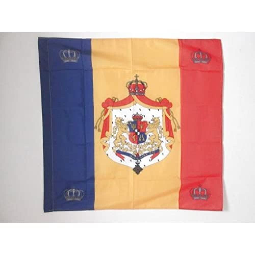 AZ FLAG - Royal Standard of Romania 1881-1946 Flag - 3x3 Ft - 100% Polyester Romanian kingdom Banner with Sleeve - Fade Resistant - Vivid Colors - 3' x 3' Feet - 90x90 Cm