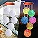 Wind Chimes Outdoor,Solar Color Changing LED Light Lamp Six Balls Mobile Romantic Wind-Bell for Home, Party, Festival Decor, Night Patio Yard Garden Decoration(Crystal Ball)