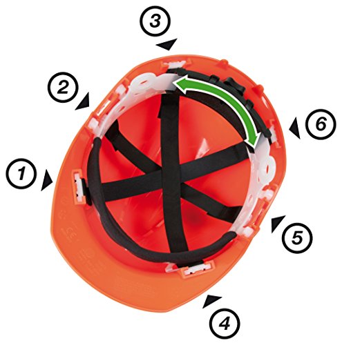 Oregon Yukon Kettensägen-Sicherheitshelm mit Gehörschutz und Netzvisier (562412), Orange, Einheitsgröße – Bild 3