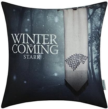 Proven Houses Stark Winter Is Coming 3 Decorative Pillow Case 18 x 18 inch