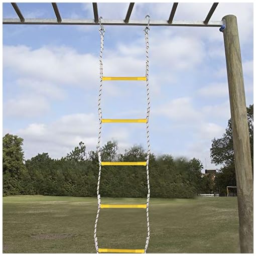 X Ben 7.5' Rope Ladder with 2 Hooks for Kids & Adults, Climbing Game for Swing Accessories, Tree House, Playground, Play… - Image 7