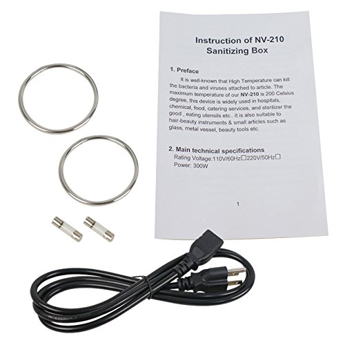 NSKI High Temperature Dry Heat Sterilizer Cabinet UV Disinfection Box Lab Vet Tattoo Autoclave Magnifer - Thumbnail 6