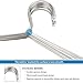 XuCoo 30 Pack Clothes Hangers Stainless Steel Strong Metal Wire Hangers Diameter 16.5 Inch