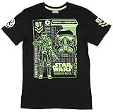 Star Wars Rogue One Death Trooper Schematic Graphic T-Shirt