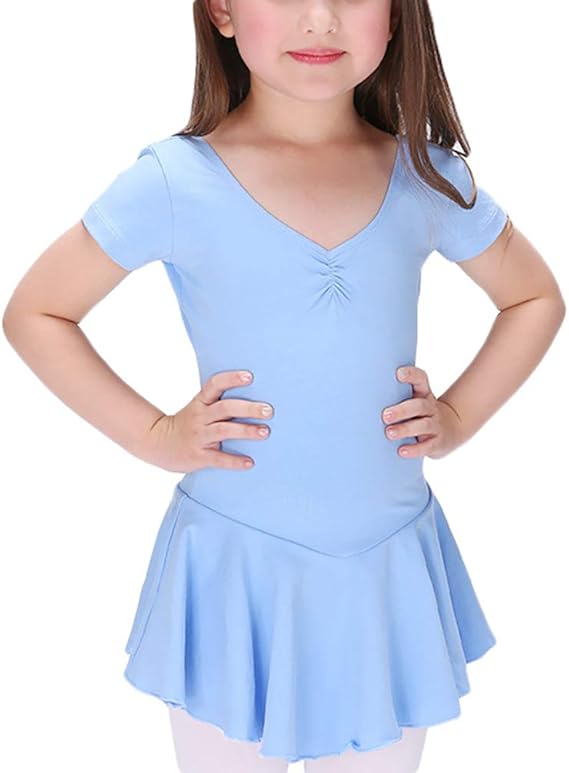 BALAYSIER Ballettkleid Mädchen - Kurzarm Mit Chiffon Rock Tutu