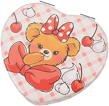 Disney Japan Heart Cheeks UniBEARsity Pocket Makeup Mirror, Handheld Travel Mirror, Japan Import