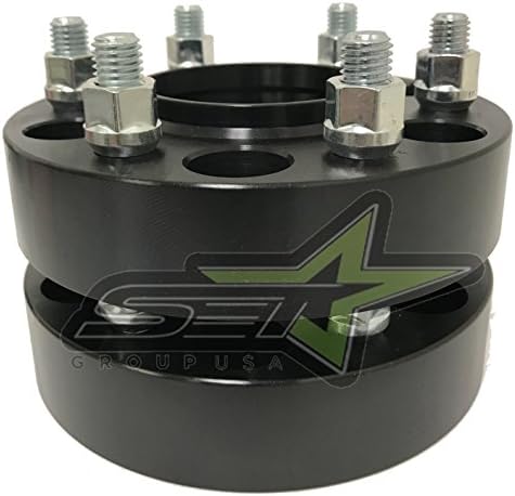 2 BLACK WHEEL SPACERS 6X135 HUB CENTRIC FORD RAPTOR F150 EXPEDITION NAVIGATOR (2 Inch)