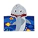 PERYOUN Child 100% Cotton Hooded Towel 24 x 48 inches (BlueShark)