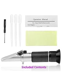 Refractómetro Brix con ATC, Brix 0   32, fabricación de densímetros de vino, kit Homebrew (0 ~ 32 )