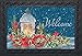 Winter Lantern Holly Doormat Seasonal Holiday Berries Indoor Outdoor 18