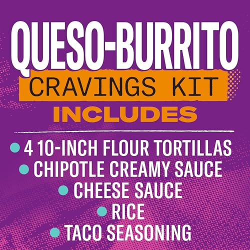 TACO BELL QUESO-BURRITO CRAVINGS KIT, 21.5 OZ BOX