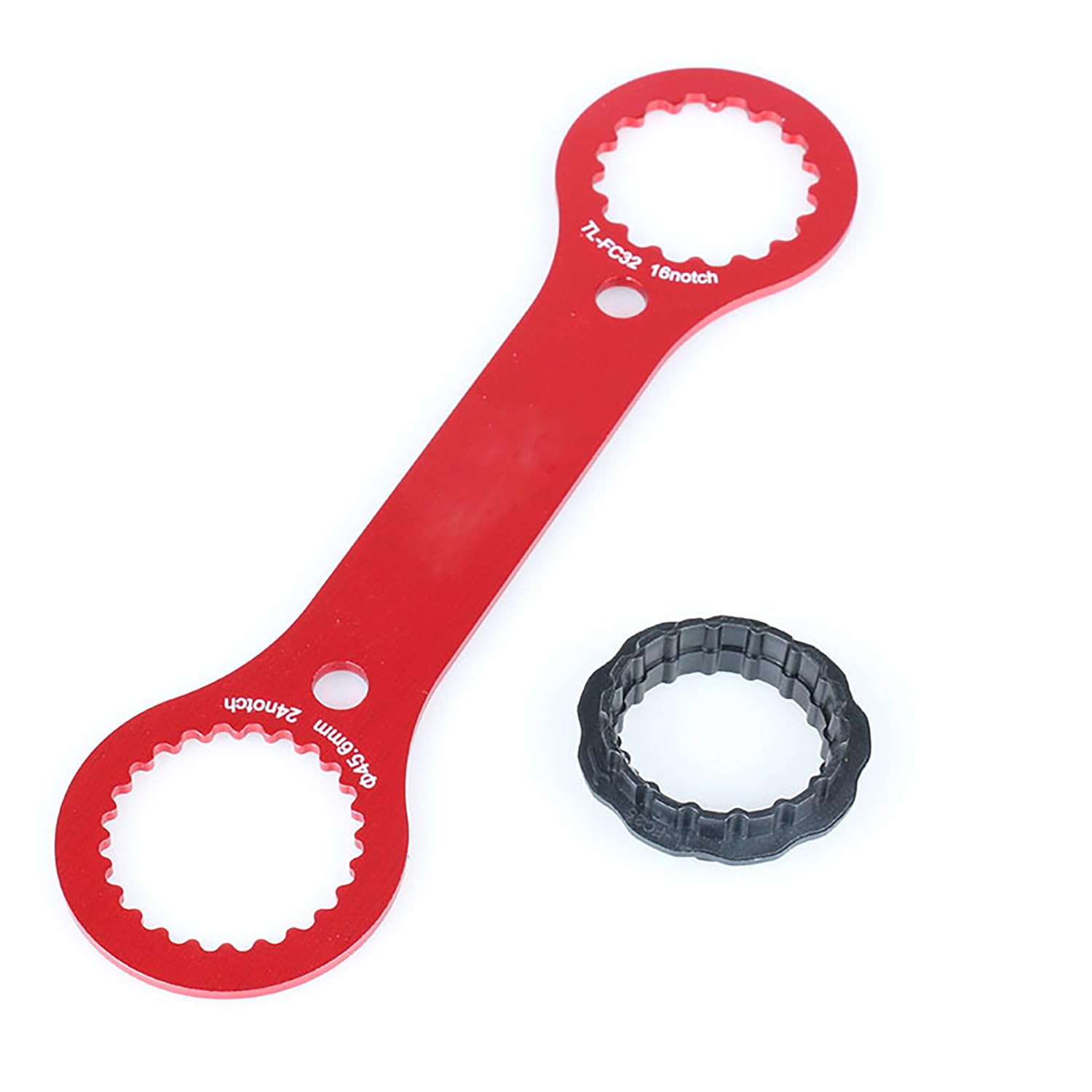 EUZUXU Bottom Bracket Tool, Dual Purpose Aluminum Alloy BB Tool, Bottom Bracket Removal Tool, for Bicycle Maintenance