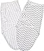 Ely's & Co Swaddle Blanket Adjustable Infant Baby Wrap Set 2 Pack Grey Chevron and Polka Dots (0-3 Months)