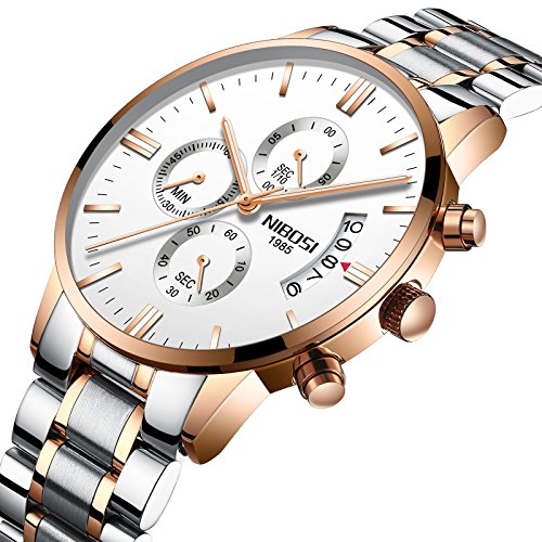 Nibosi men s watches sports chronograph waterproof mili…