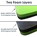 Kneeling Pad - 2 Foam Layers (Soft and Hard) - Garden, Baby Bath, Floor Cleaning, Praying and Wide Use Kneeler Cushion - Knee Mat for Gardening, Exercise & Yoga - Comfortable Size 17 x 13 x 1