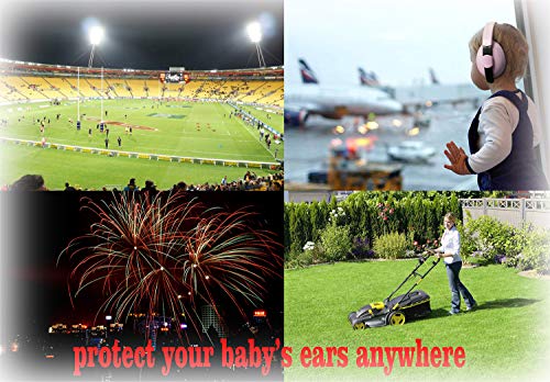 Baby Ear Protection Ear Muffs for 3 Months to 2+ Years Noise Reduction Hearing Protection for Infant and Toddlers with Devil Horns. (Red2)